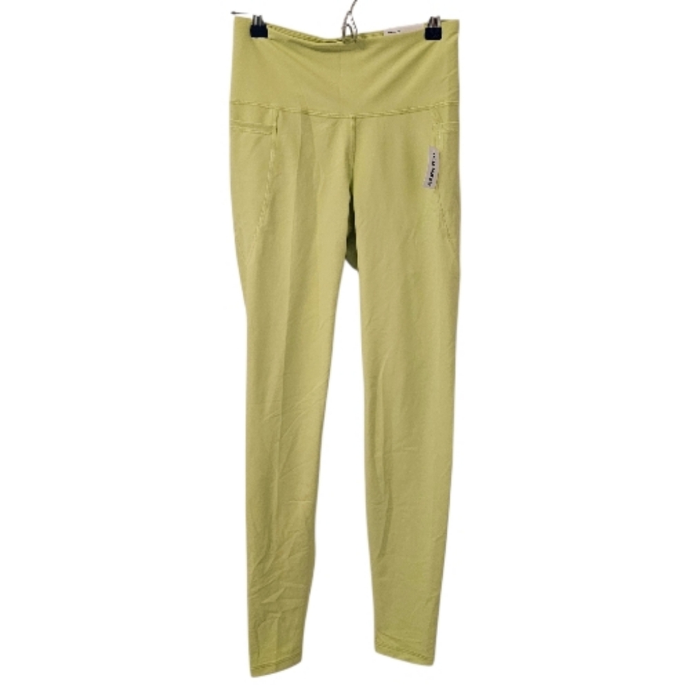 Green Old Navy Women's High-Waist PowerSoft 7/8 Length Side Pocket Leggings